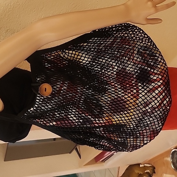 RETRO COASTAL VINTAGE OCEAN PACIFIC Mesh HOBO EUC - Picture 10 of 16